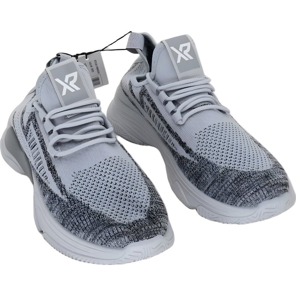 XRAY Men's Gray Breathable Sneakers - Lace-Up, Size 9.5M